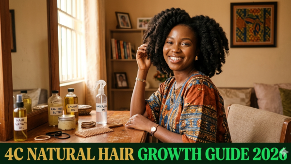 4C Natural Hair Growth Tips for Nigerian Women 2026: The Complete Care Routine