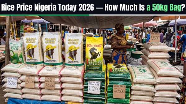 Rice Price in Nigeria Today 2026 — How Much Is a 50kg Bag? All Brands and States