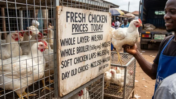 Chicken Price in Nigeria Today 2026 — Per Kg, Whole Bird, Frozen and Live