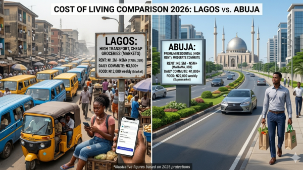 Cost of Living in Lagos vs Abuja 2026: Which City Is Cheaper? Full Comparison