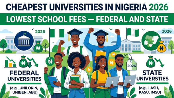 Cheapest Universities in Nigeria 2026 — Lowest School Fees Federal and State