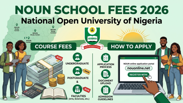 NOUN School Fees 2026 — National Open University of Nigeria Course Fees and How to Apply