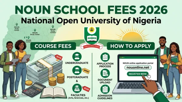 NOUN School Fees 2026 — National Open University of Nigeria Course Fees and How to Apply